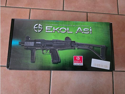 Ekol Asi Pak pistola ametralladora 9mm de fogueo Gas