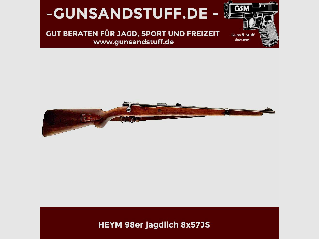 HEYM 98 hunting rifle 8x57JS