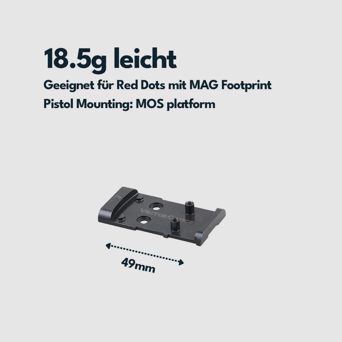 Vector Optics SCFRM-16 Glock MOS Montage für MGT (SHIELD) Footprint