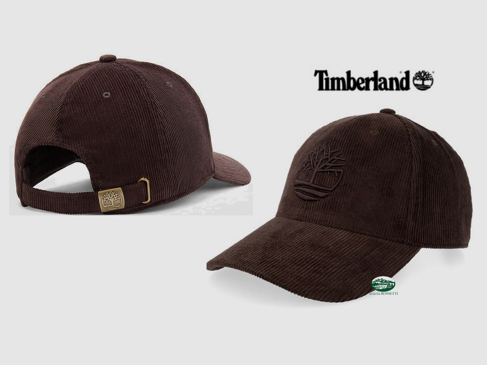 TIMBERLAND Donkerbruine corduroyhoed