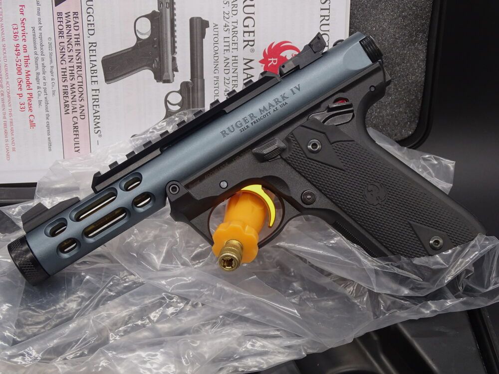 RUGER Mark IV 22/45 Lite Grey Anodized Kaliber .22lr NEUWAFFE Mark IV 22/45 Lite