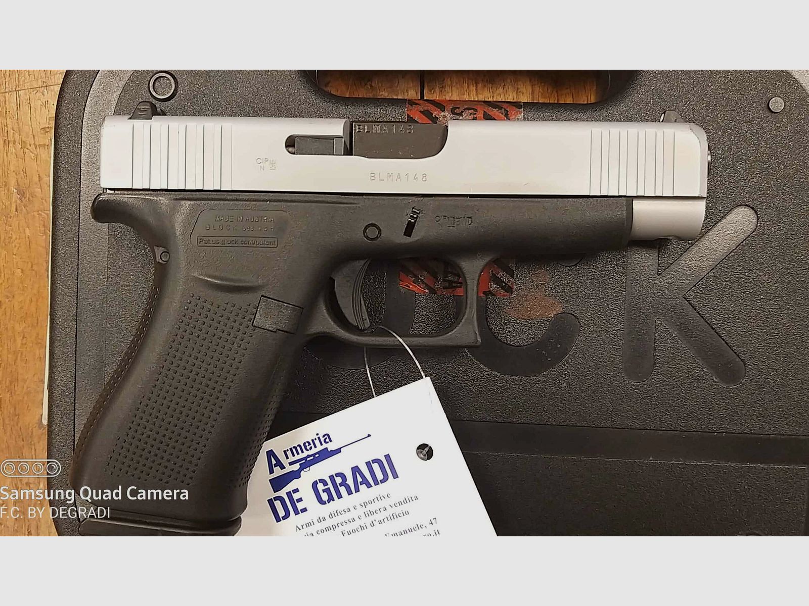 GLOCK 48 SILVER 9×21, immagine 3 di 3
