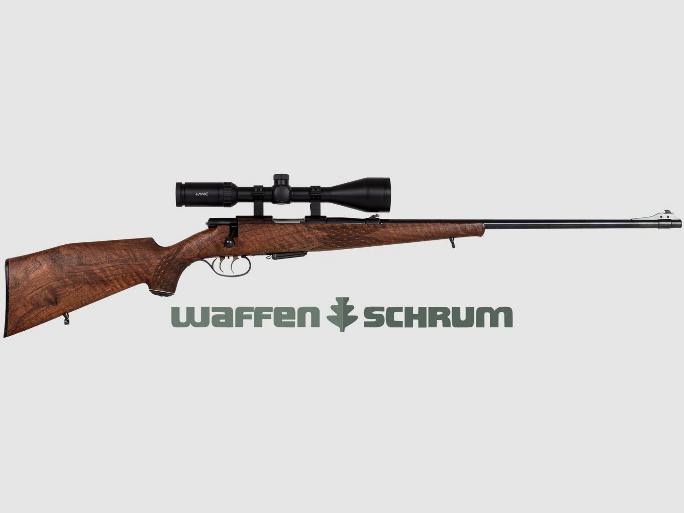 Anschütz ohne .22Hornet , ZF Hawke Vantage IR 4-12x50 Abs. L4A Dot, Aufschubmontage , LL: 61cm, Stecher