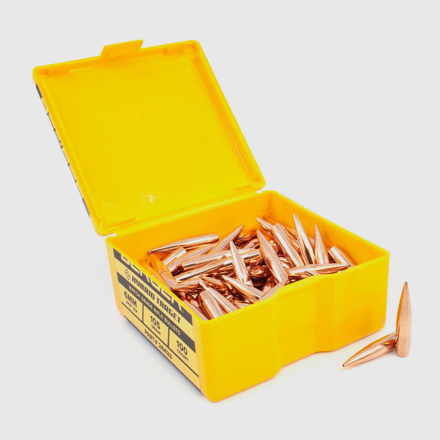 Berger Bullet 6mm/.243 Hybrid Target 105GR 100 Pieces