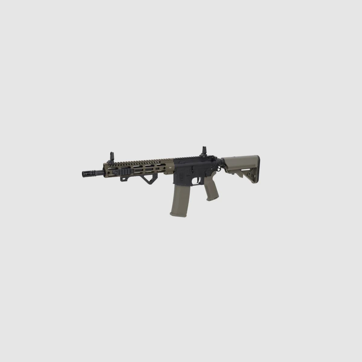 SA M4 Carbine M-LOK (SA-P20 PRIME™ Aster II ETU BLDC™) Rifle Airsoft Libre a partir de 18 - Negro/Oliva -F-