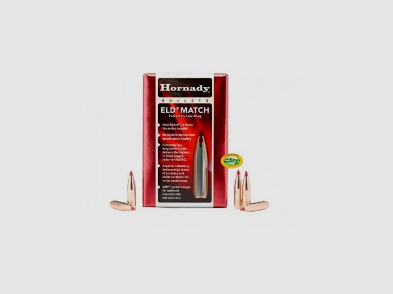 HORNADY Geschosse ELD MATCH Kal.308 155gr 30313