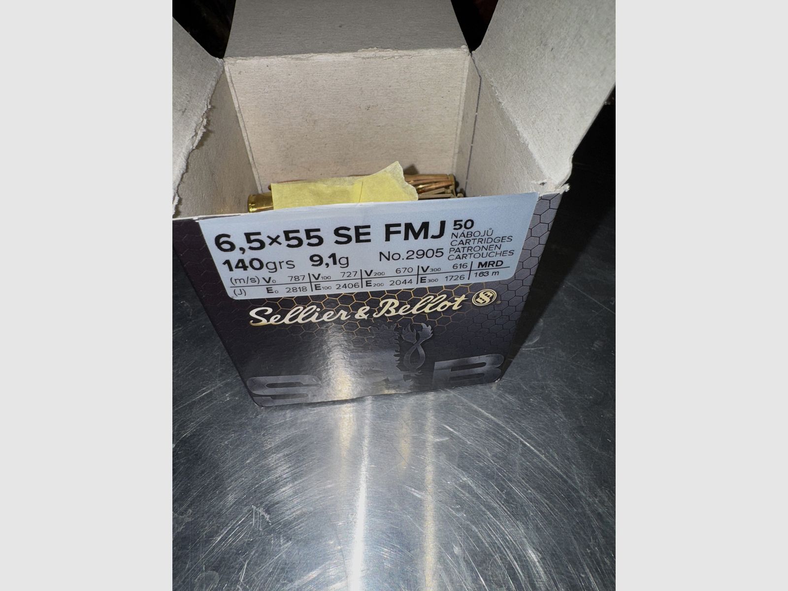 Sellier & Bellot Standard 6,5x55 SE FMJ 140 grs. 129 Schuß