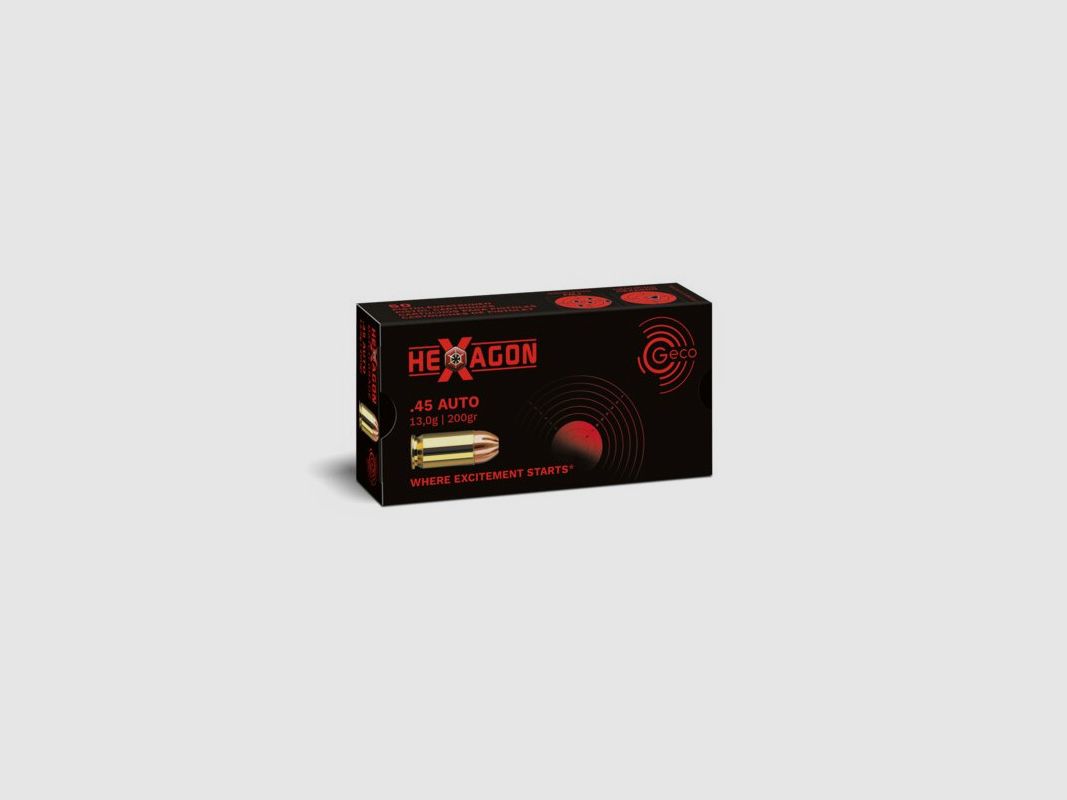 GECO CARTOUCHES 45ACP BLINDÉES GR 200
