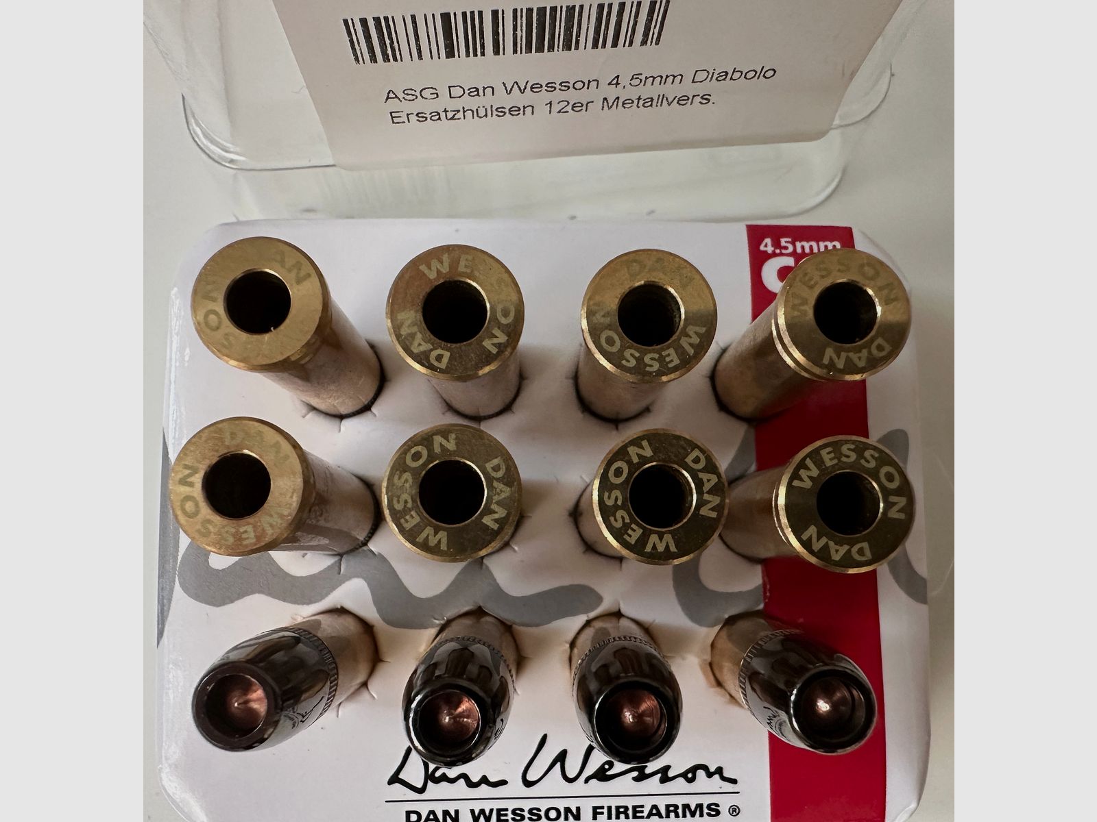 Dan Wesson 715 Ladehülsen 4,5mm Diabolo, Ladehülsen Dan Wesson 715 4,5mm Diabolo, Dan Wesson Ladehülsen 4,5mm Diabolo