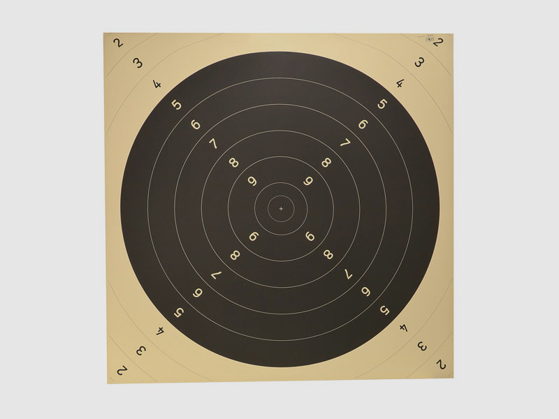 Zielscheiben GroĂźkaliber Einsteckspiegel fĂĽr 300 m 65 x 65 cm 10 StĂĽck