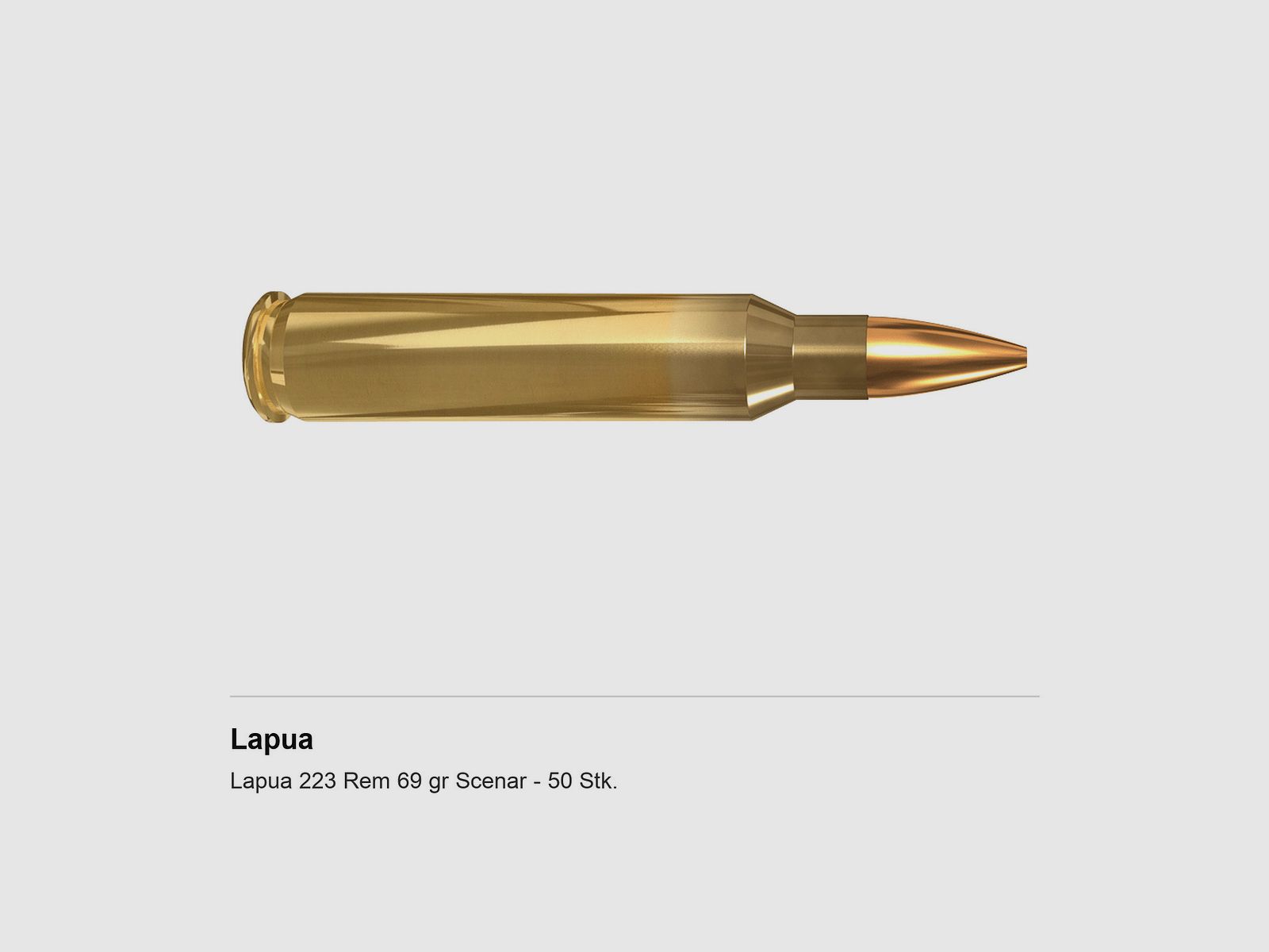 Lapua 223 Rem 69 gr Scenar – 50 Stk.