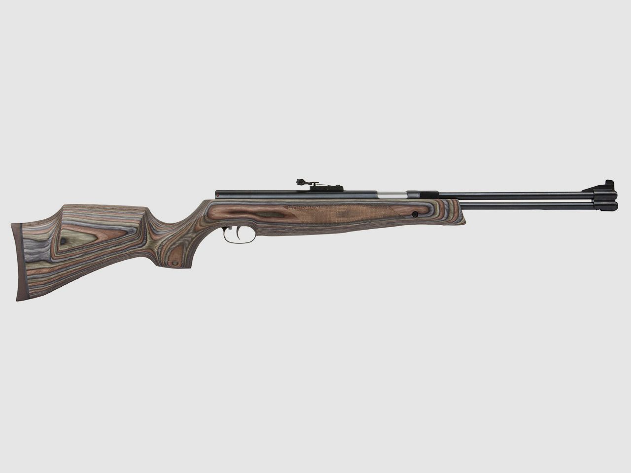 Starrlauf Luftgewehr Weihrauch HW 77 K Special Edition Schichtholzschaft braun grĂĽn schwarz Kaliber 4,5 mm (P18)