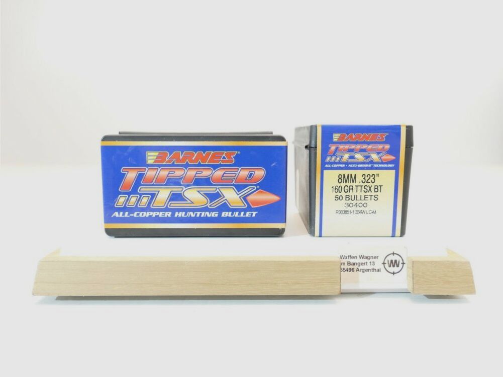 Barnes Geschosse TTSX 160grs à50 .323 8MM