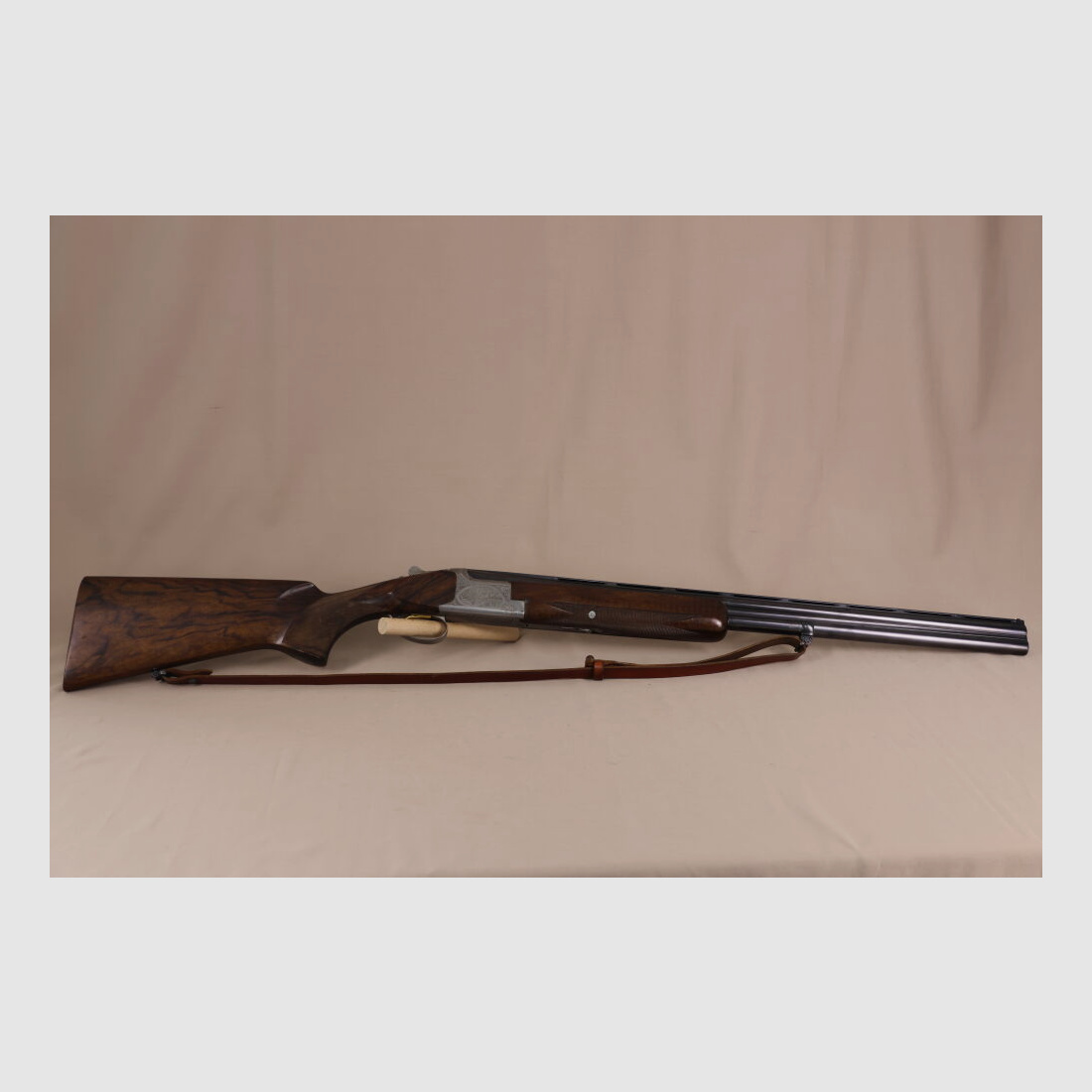 FN B25 Bockdoppelflinte // Gravur // Maserholz // Goldf. Abzug