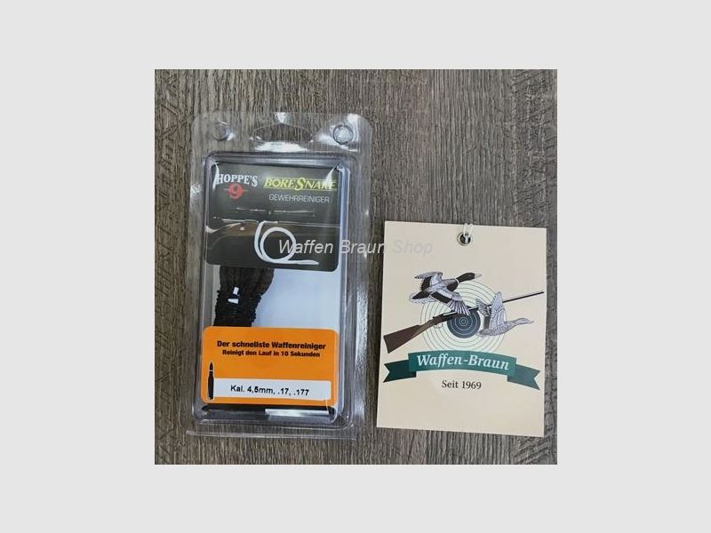 Hoppe s Bore Snake/ Qucik Clean 4,5mm /.17 / .177 für Langwaffen