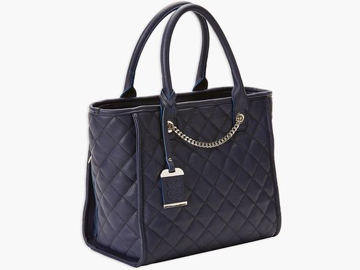 Borsa Tote Style Trapuntata Blu