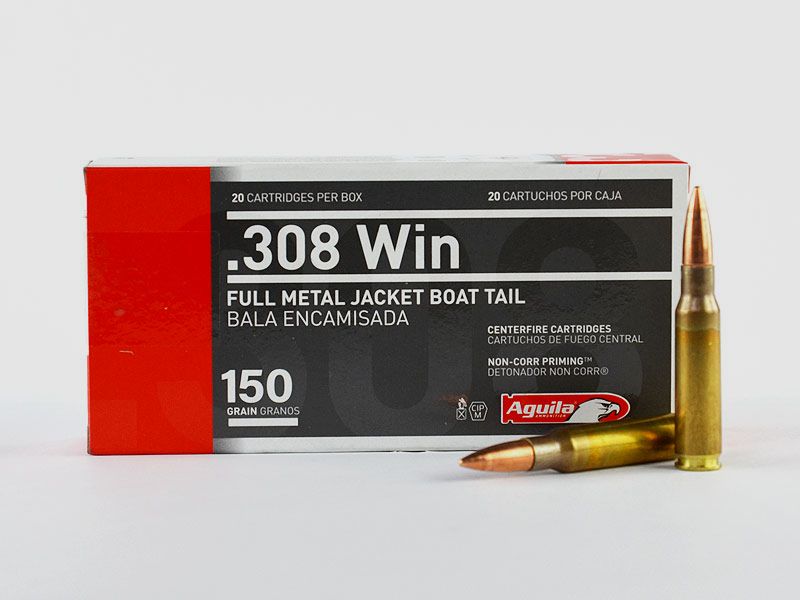 Aguila .308 Winchester FMJ-BT, 150 grs 1 verpakking (20 schoten à €0,945*)