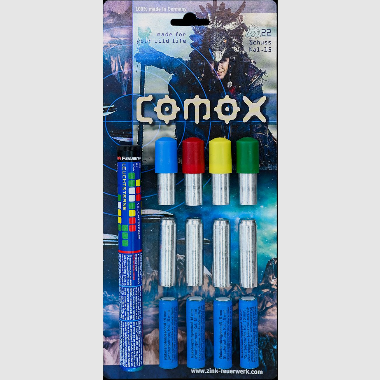 Zink Signal Feuerwerk Connox, 22 Schuss