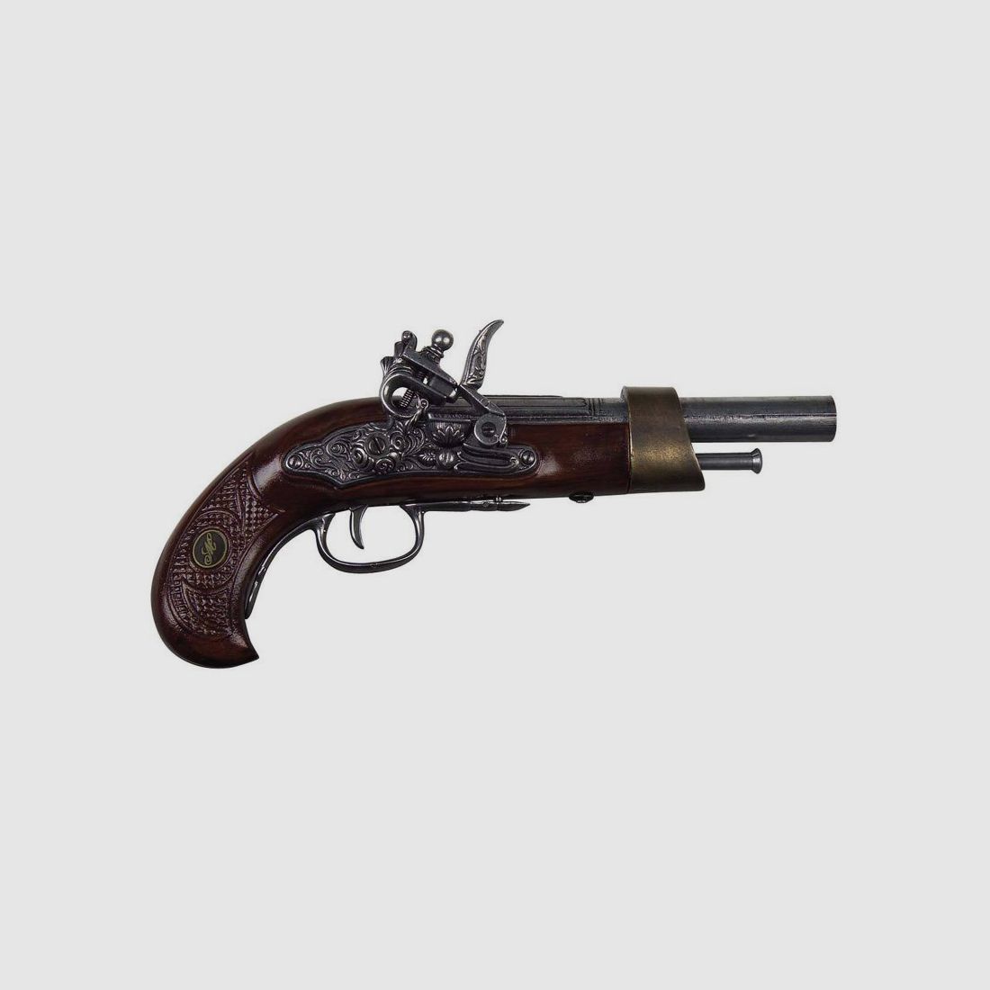 Flintlock decorative pistol historical decoration