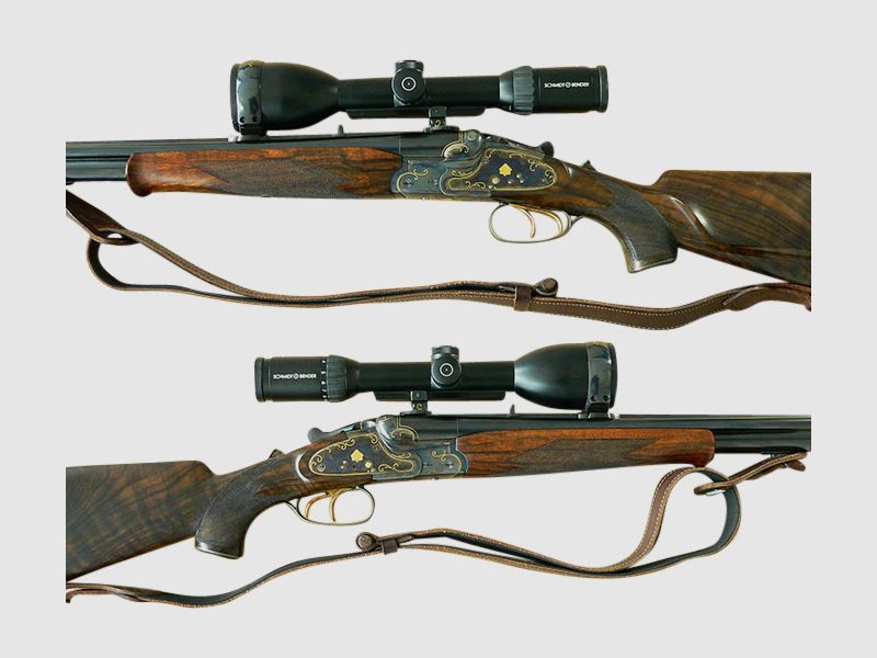 Doble rifle de cañones superpuestos Gebr. Adamy Suhl, Cal. 8x57IRS - 20/76