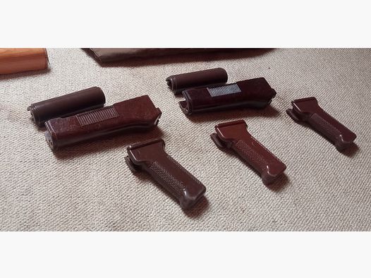 Ostdeutsche AKMS MPi Handschutz Garnitur für AKM und AK74 Bakelit und Plaste // mittelbar Einbau auch NEDI SDM Type 56 möglich