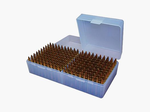 MTM CASE-GARD BOXES MTM CASE-GARD FLIP TOP RIFLE AMMO BOX 223-RUGER 6X47 200 ROUND GREEN
