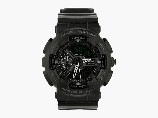 M-Tac montre de sport noire