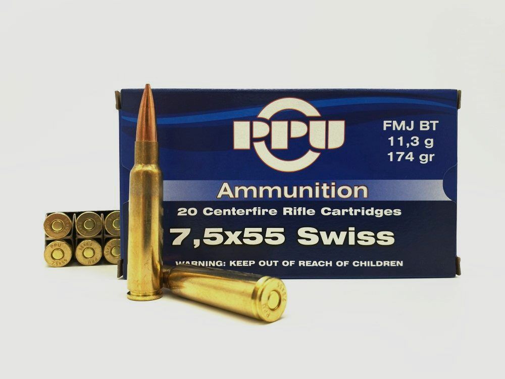 RVI Partizan (PPU) Swiss PRVI Partizan (PPU) 11.3g/174gr FMJ BT (100 pcs)