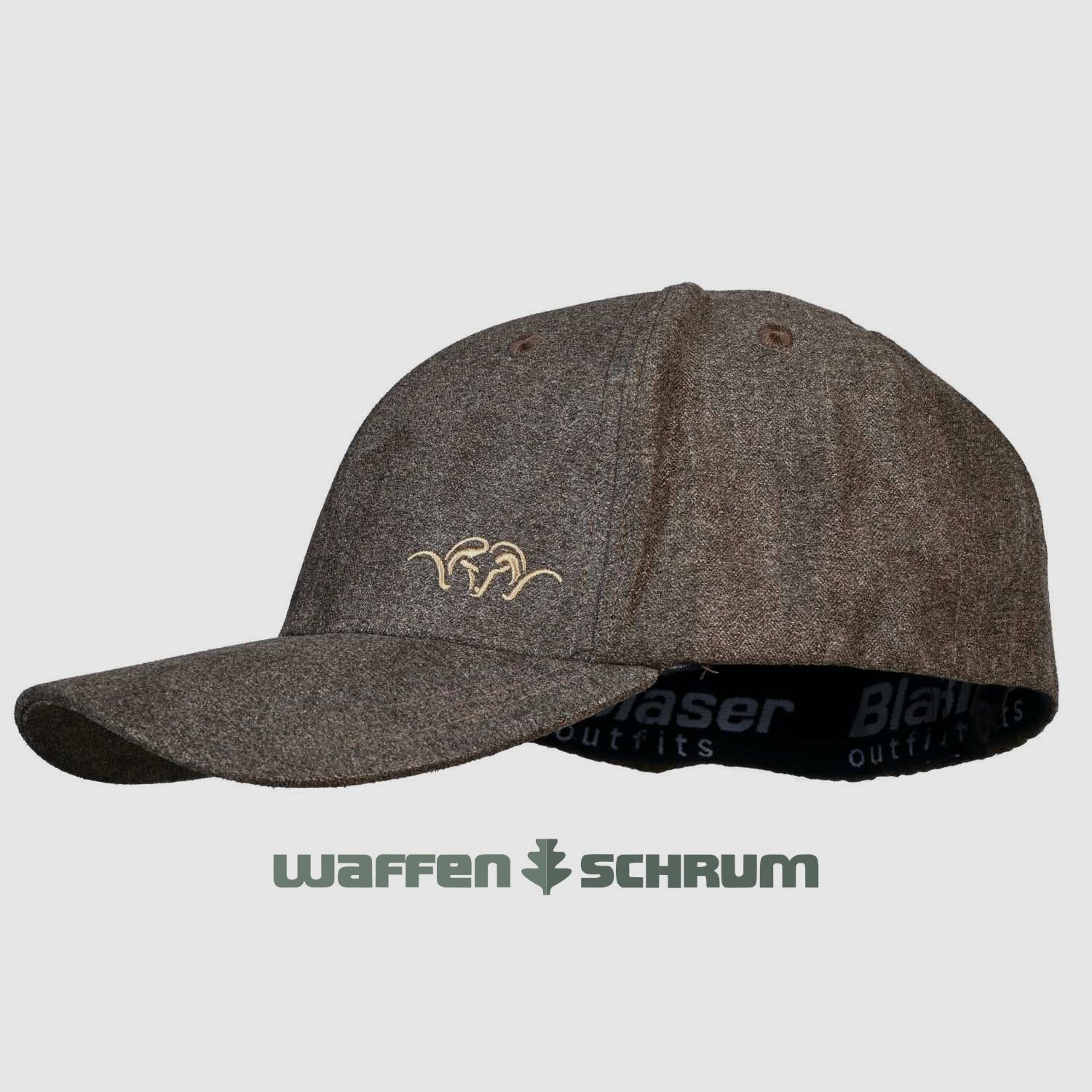 Blaser Cap Vintage 21 Oliv mélange / schwarz