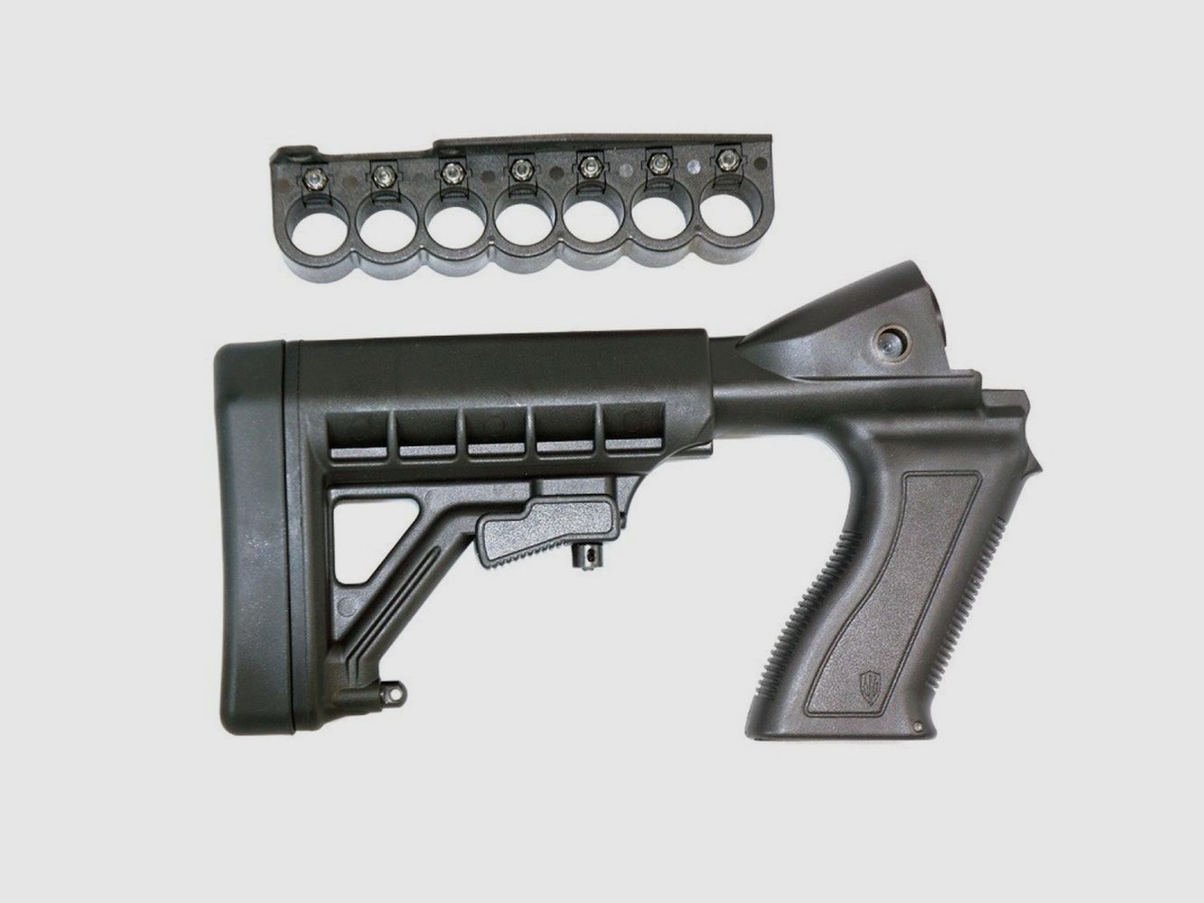 Remington 870 Fucile a Pompa 12 Gauge Calciolo Regolabile e Portacaricatori da 7 Colpi - Nero
