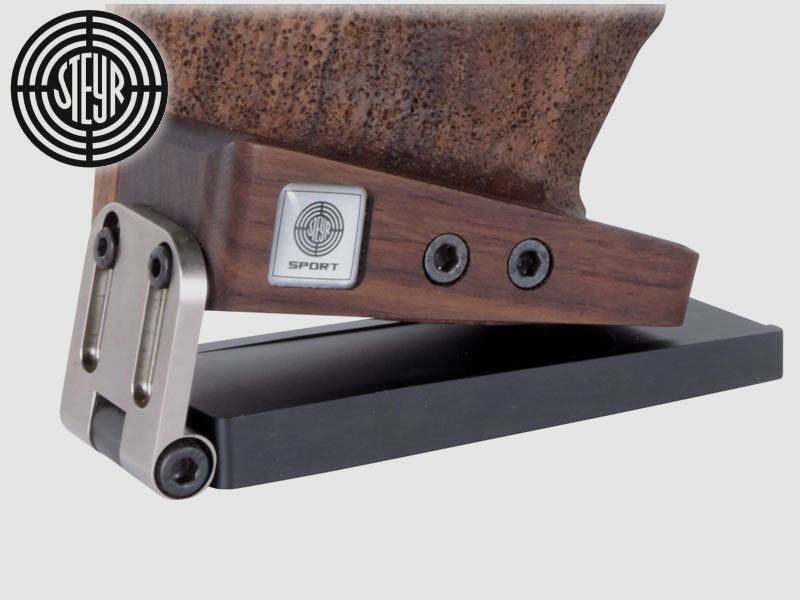 STEYR Auflageplatte fĂĽr Steyr Luftpistolen und andere Luftpistolen mit Holzgriff