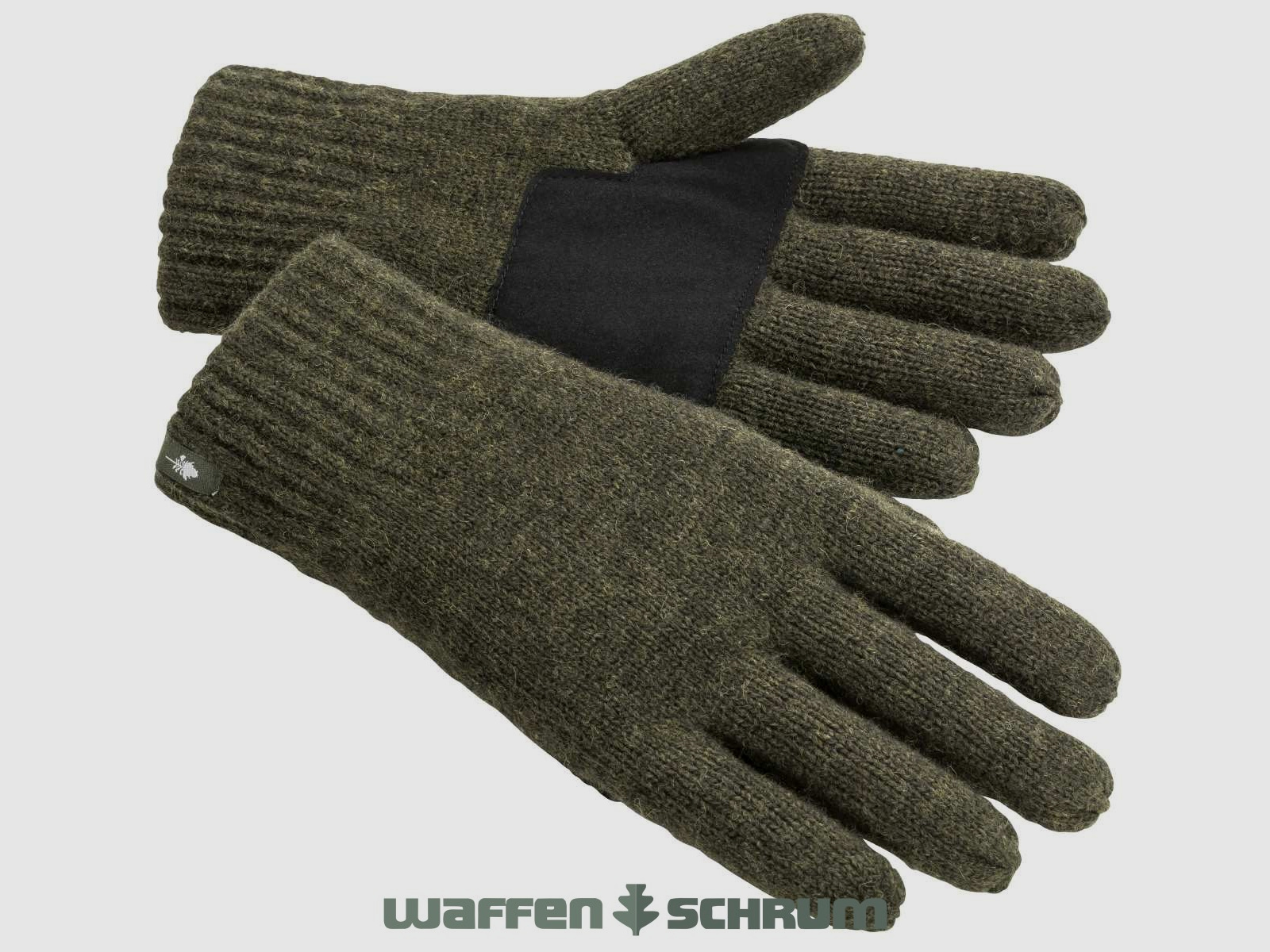 Guanto in maglia in pino verde muschio Mel