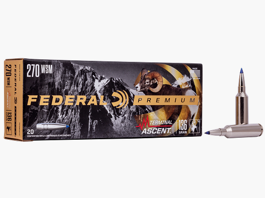 Federal Büchsenmunition Premium .270 WSM 8,8g Terminal Ascent