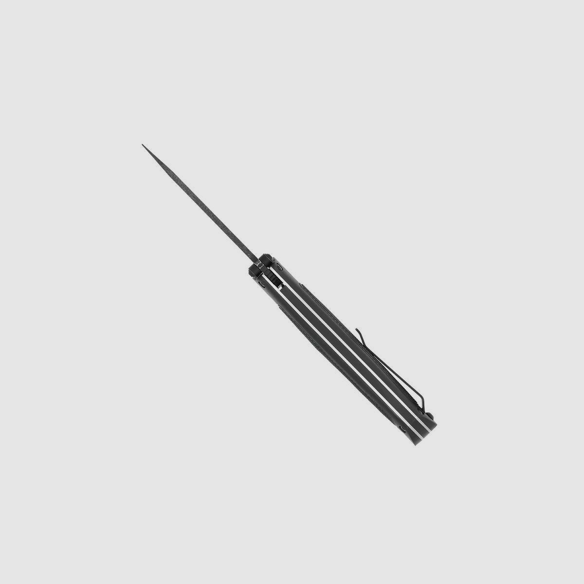 CobraTec Black Quick Strike Hidden Release automatisch mes met zwarte stonewash lemmet, afbeelding 8 van 12