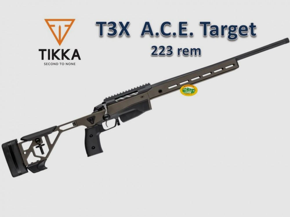 TIKKA T3X ACE Target Midnight Bronze Cerakote Kal.223 rem Lauf 60 cm