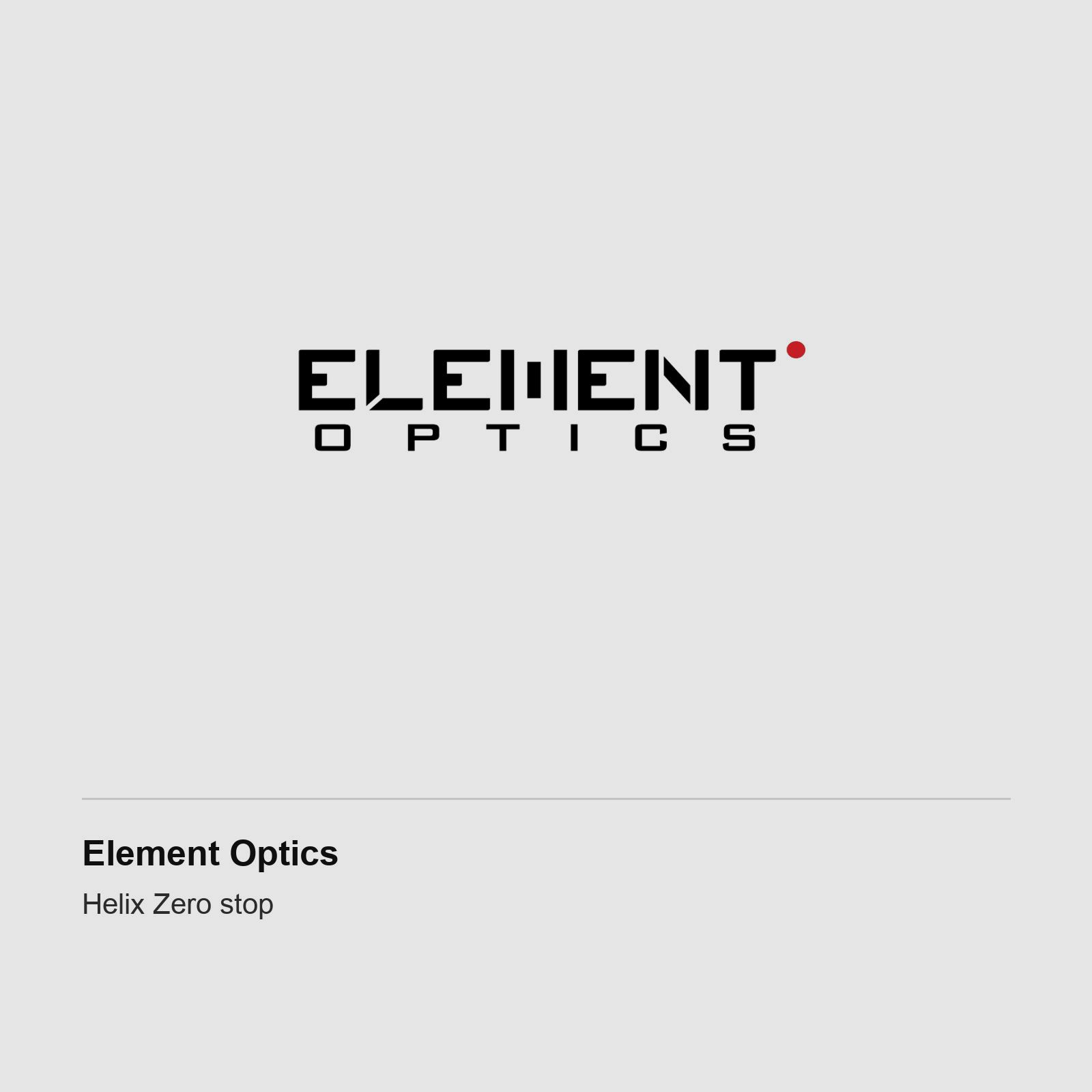 Element Optics Zero Stop