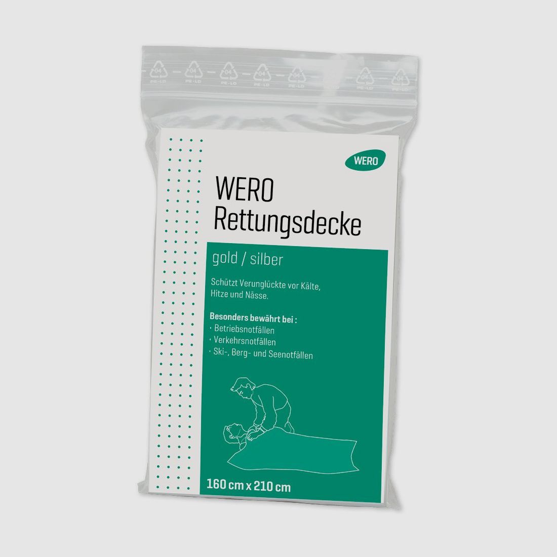 WERO Rettungsdecke Gold/Silber