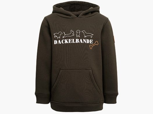 Hubertus Hoodie Dackelbande, Oliv