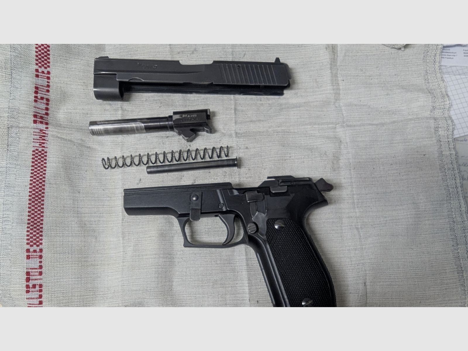 SIG Sauer P226 – 9 mm – buone condizioni fino a molto buone – incluso caricatore e fondina