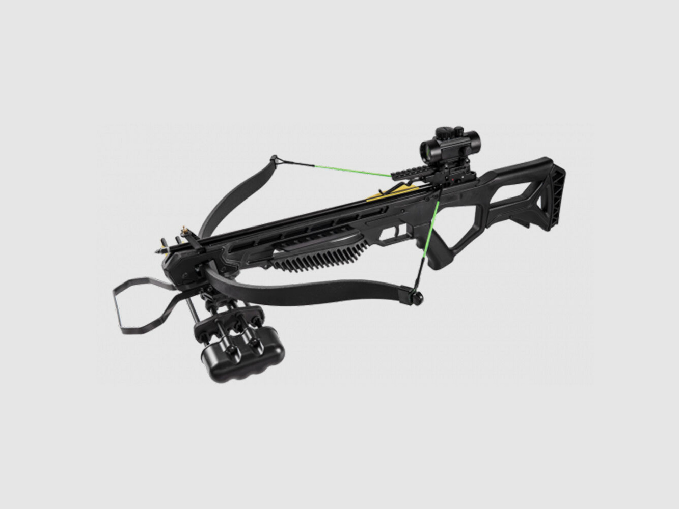 Man Kung Recurve Specter 175 lbs Black SET - Carquois, Flèches, RedDot