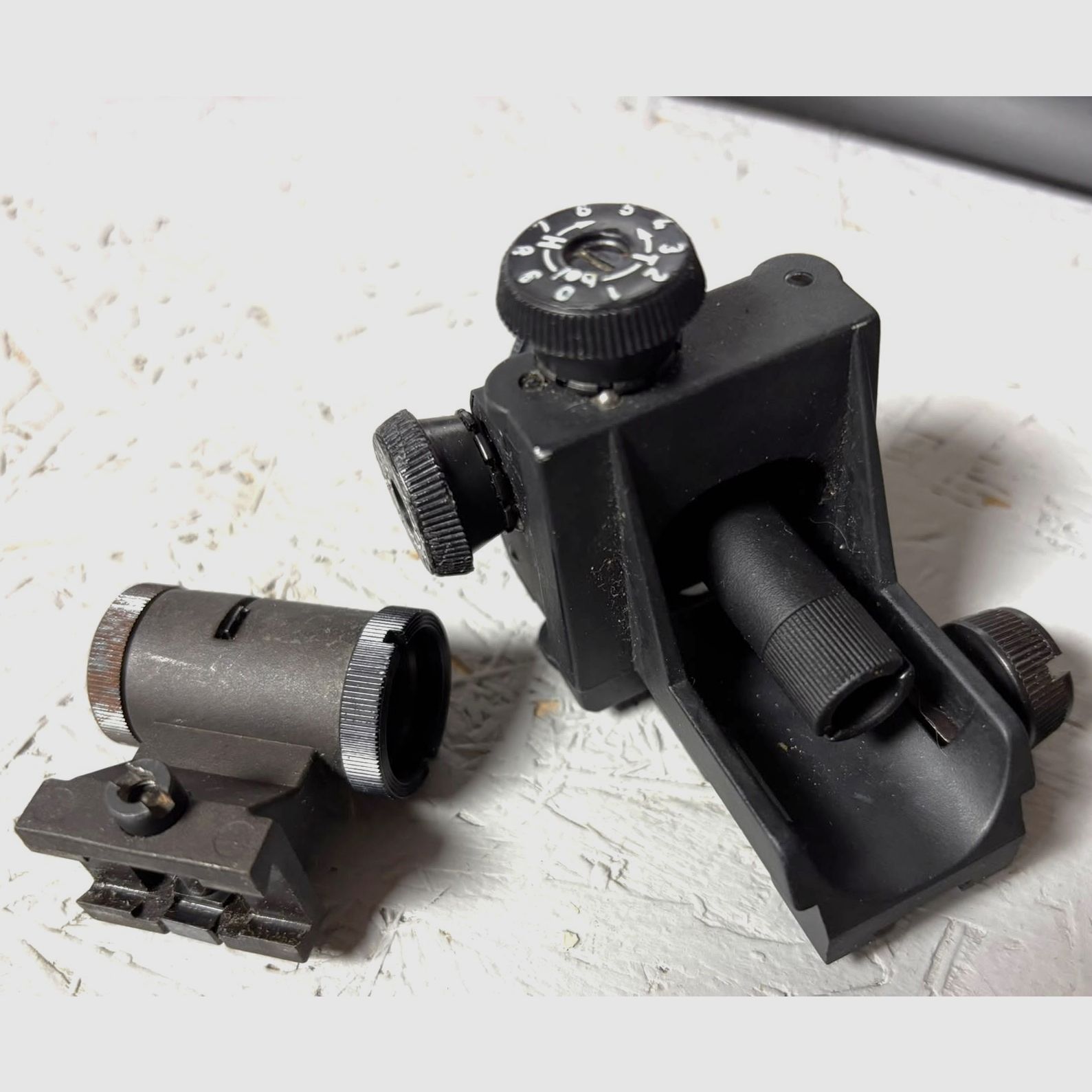 Diámetro y alza de FWB Feinwerkbau de un rifle C60 con función de clic