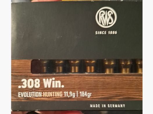 RWS .308 Win. EVOLUTION HUNTING 11,9g / 184 gr