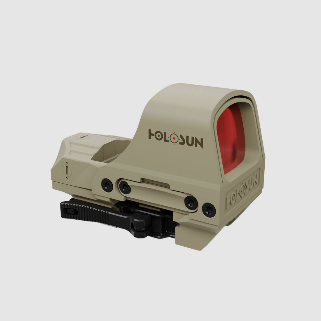 Set Holosun, viseur reflex Holosun, modèle HS510C-RD-FDE avec réticule rouge : point 2MOA, 65MOA point circulaire & 65MOA cercle et grossisseur HM3X-FDE, image 3 sur 12