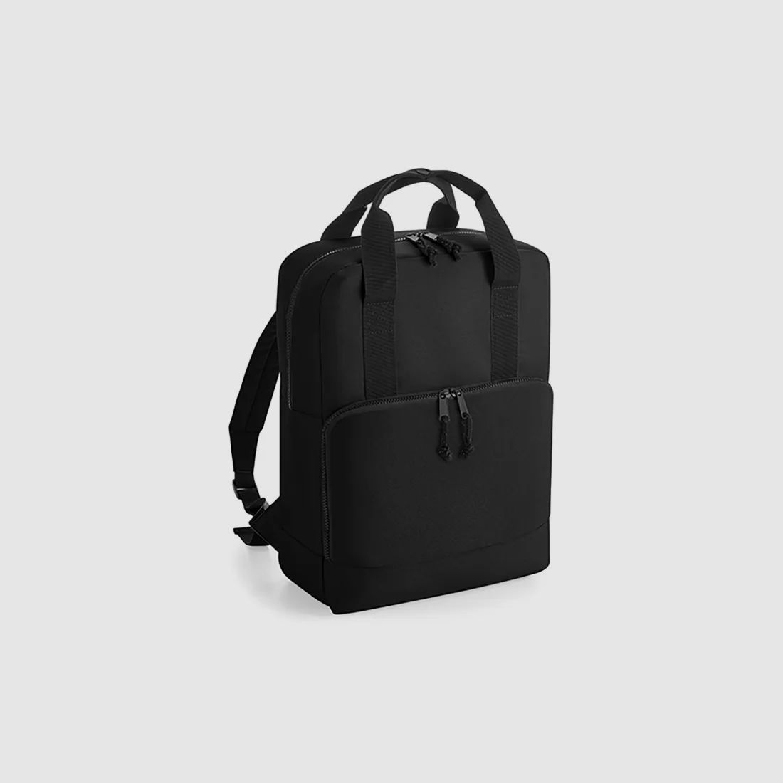 Recycling-Doppelgriff-Kühlrucksack Schwarz