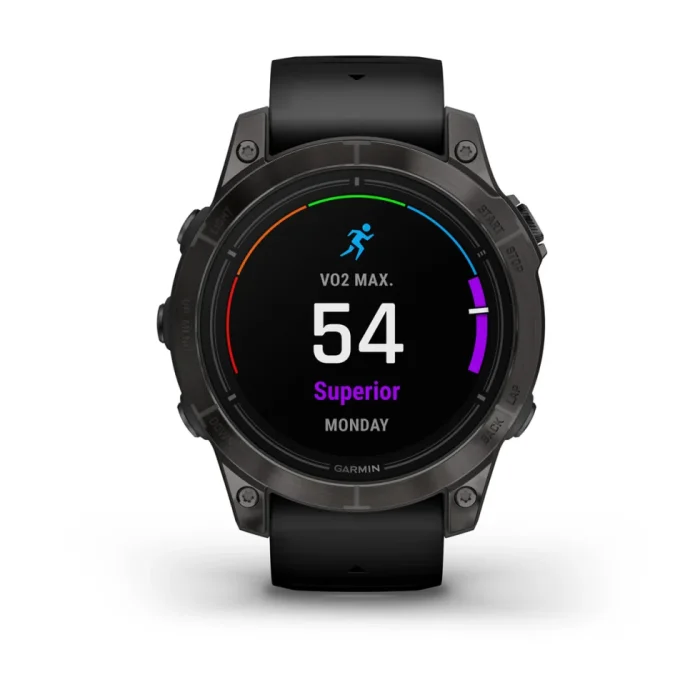 Garmin Epix Pro (Gen 2) - Sapphire Edition 47 mm - Titanio gris con revestimiento de carbono (DLC) y correa negra [010-02803-11], imagen 2 de 13