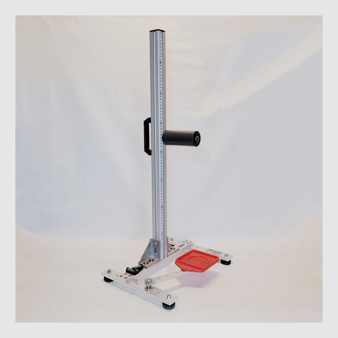 KGF Auflagestativ - Auflageständer Alu H-800-Ultimate mit Buchenholz-Auflage, Waage, Griff, Maßband + Munitionshalter