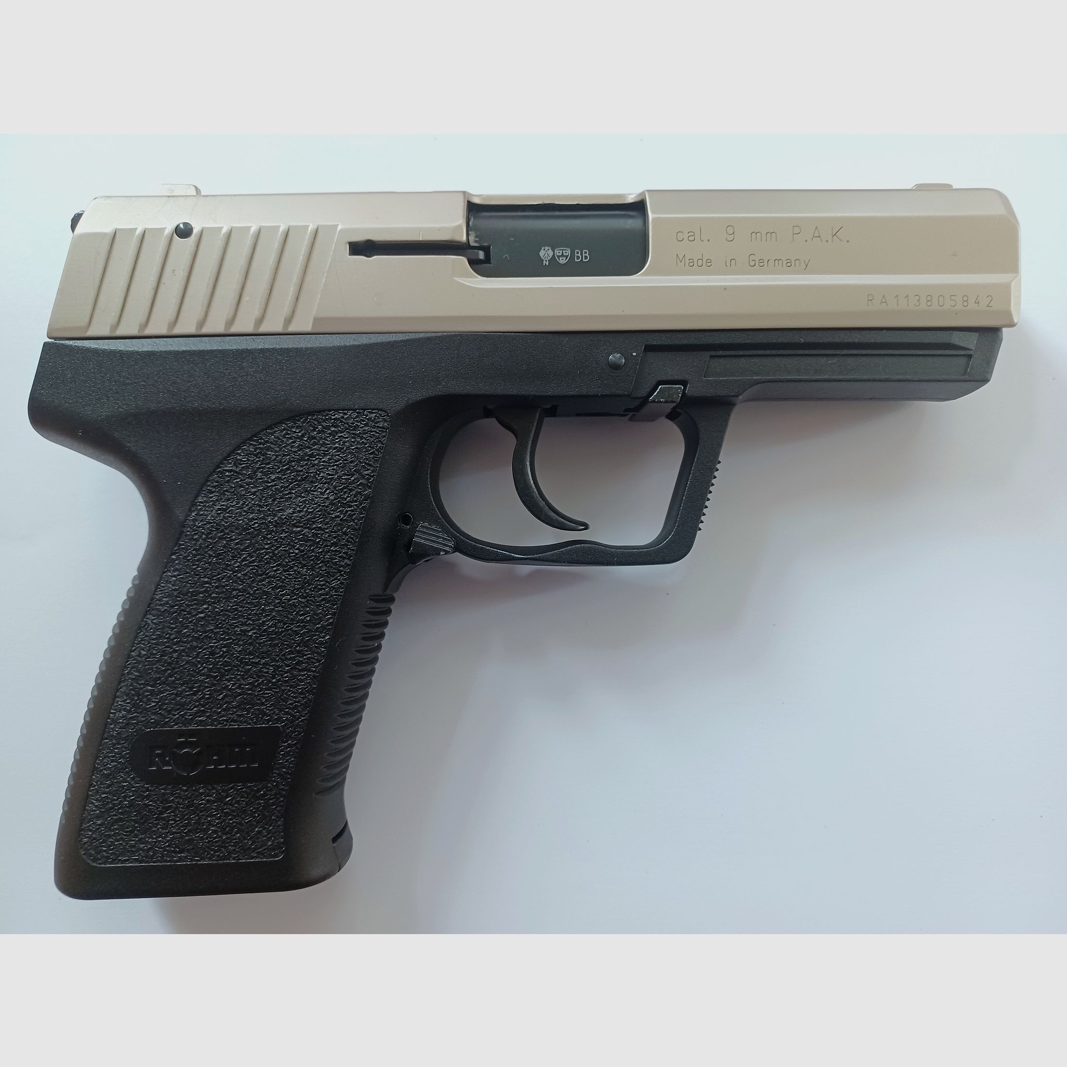 Röhm RG 96 nickel cal. 9mm P.A.K.