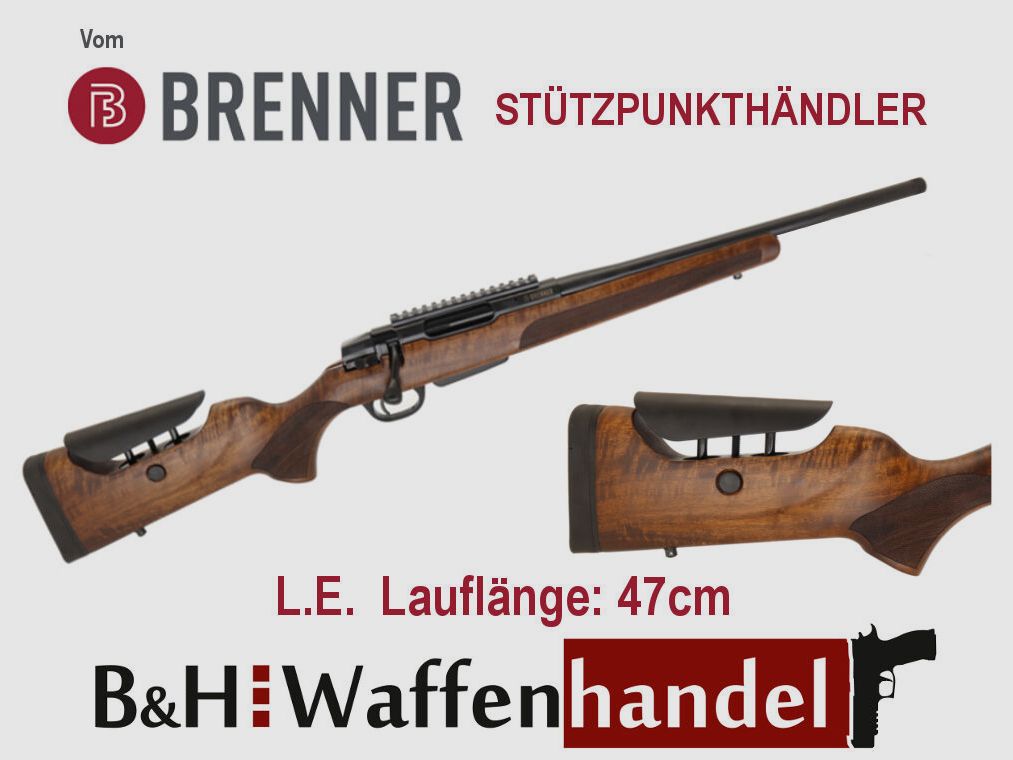 Brenner BR20 L.E. Holzschaft mit verstellbarem Schaftrücken LL 47cm