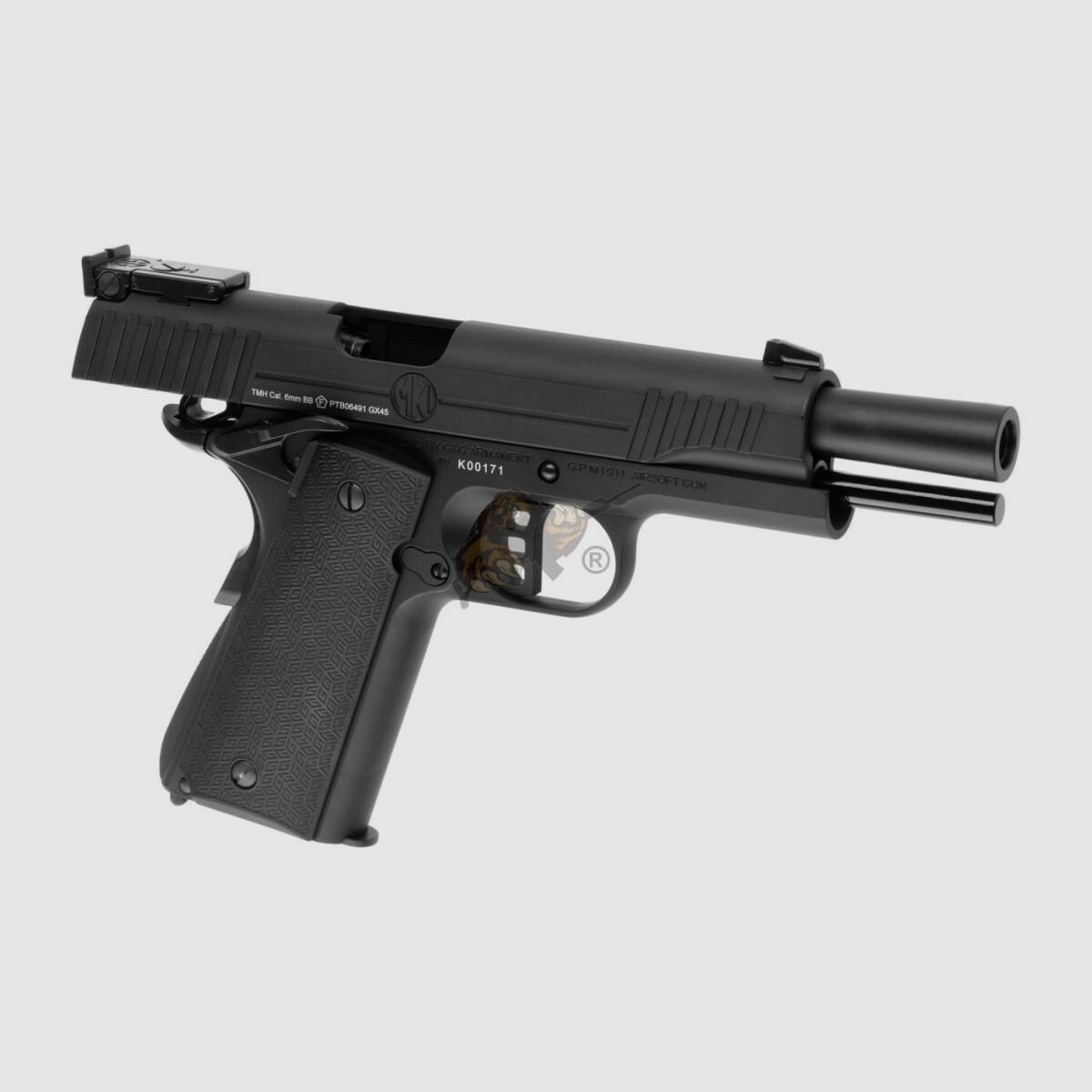GX45 Mk.I Versione Metallica GBB Pistola Airsoft in Nero -F- | G&G