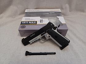 SIG SAUER 1911 Max Michel / 4,5 mm BB / BlowBack / CO2 / Pistole / OVP (72)